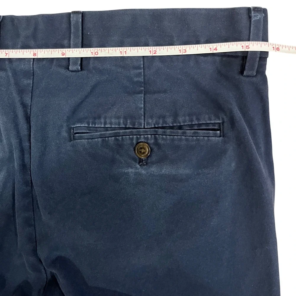 Gap For Good Mens Slim Fit Chino Pants Navy Blue 30x32 Flat Front Trousers